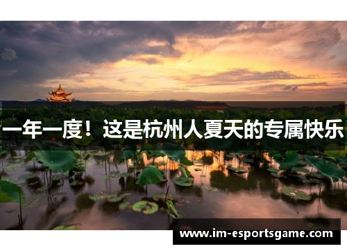 一年一度！这是杭州人夏天的专属快乐